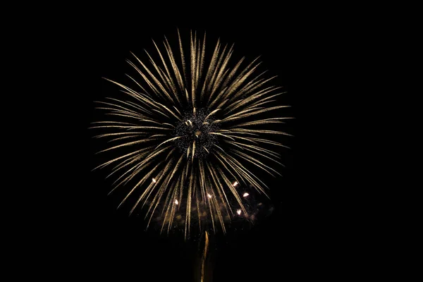 Fuochi Artificio Colorati Sul Cielo Notturno Fuochi Artificio Celebrazione Anno — Foto Stock