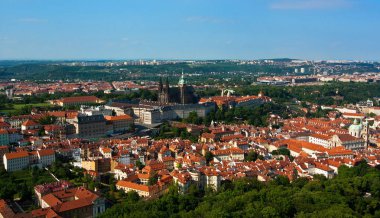 Prag 'ın panoramik görünümü