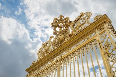 Versailles chateau. Fransa. Altın Kapı Sarayı manzarası. Royal