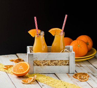 bir şişe portakal suyu