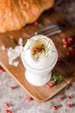 Sabah yumurta haşlanmış