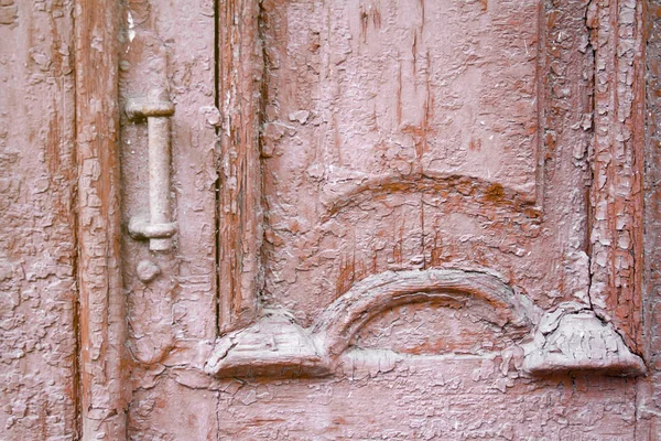 Fragment of an old wooden door — Stock Photo, Image