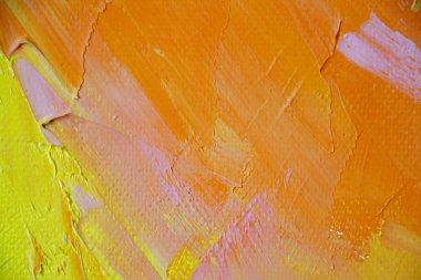 Kırmızı ve turuncu tonlarda boyanın desenli arka planı, seçici odak