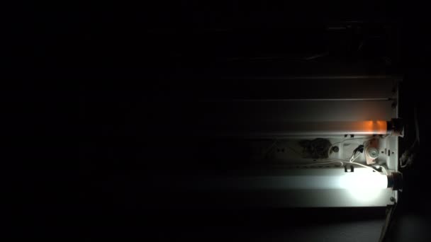 Fluorescent Light Is Flashing On The Ceiling