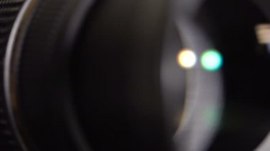 Kameranın lens. Yakın çekim