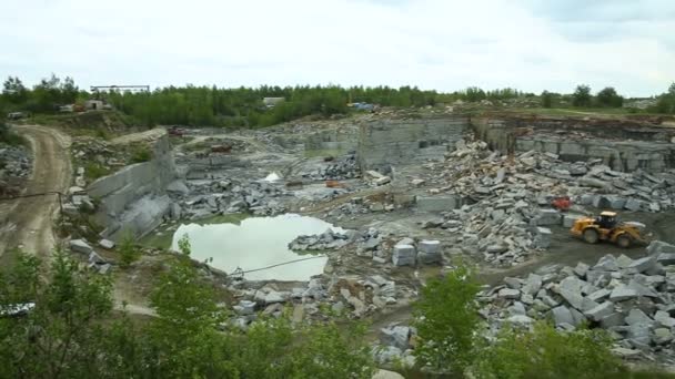 Quarry minerit granit — Videoclip de stoc