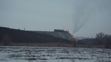 Metalurji bir bitki erimiş cüruf