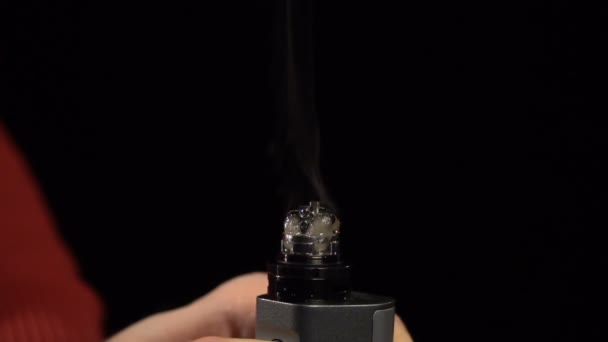 Гаряча спіраль в електронній сигареті — стокове відео