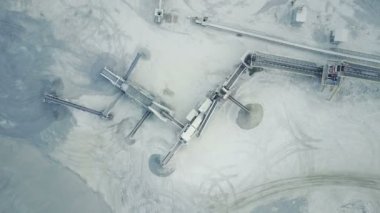 Taş ocağında Konveyör bant