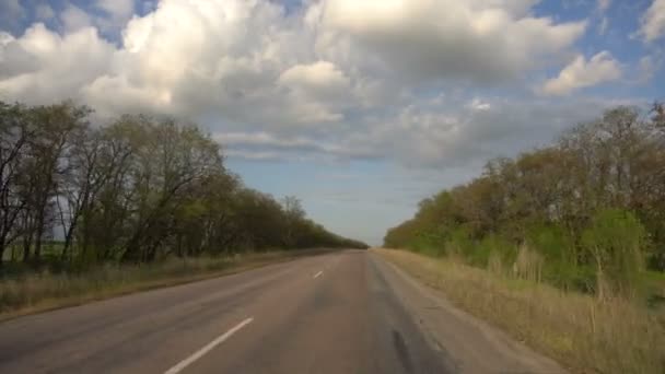 Disparos desde la ventana de un coche — Vídeo de stock