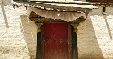4 k Tibet geleneği evleri din deseni, lhasa yerleşik alanı ile.