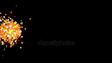 4 k soyut patlamalar parçacık, kabarcık toz blister havai fişek noktalar arka plan.