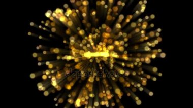 4 k güç patlama ray teknoloji enerji sihirli toz havai fişek parçacıklar arka plan.