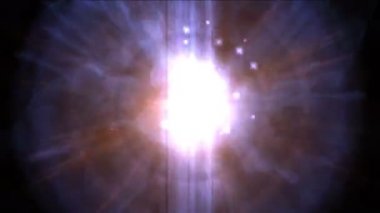 4 k güç patlama ışın lazer enerji sihirli toz havai fişek parçacıklar arka plan.