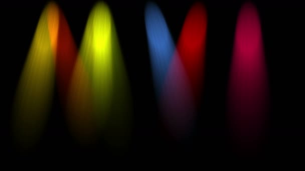 4k stråle ljus scenrum, belysning Aurora partikel fyrverkeri scan line bakgrund — Stockvideo