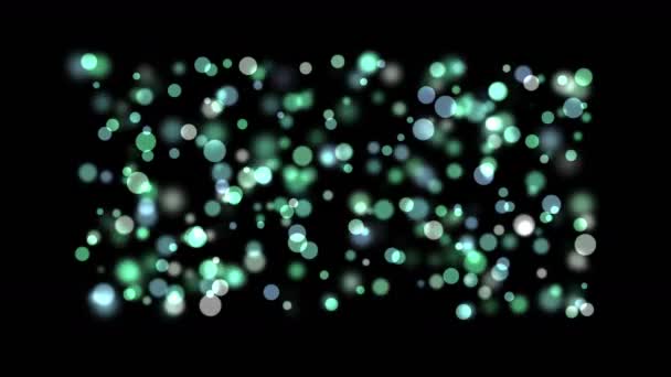 4k Fuegos artificiales abstractos luz puntos fondo, partículas de burbuja, esporas de bacterias . — Vídeos de Stock