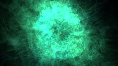 4 k patlama magma enerji, bulutlar sis sıçrama duman, yangın gaz havai fişek parçacıklar