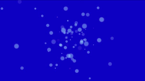 4k puntos abstractos fuegos artificiales, burbuja ampolla matriz partículas de polvo de fondo . — Vídeo de stock