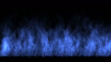4k mavi ateş, alev yanan gaz ışık, enerji ısı sıcak tutku arka plan.