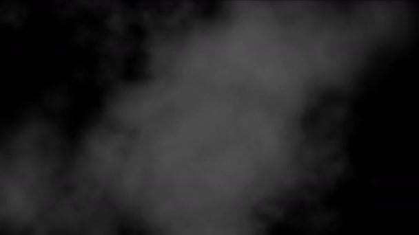 4k Particules d'explosion brouillard gaz vapeur fumée nuage chaud feux d'artifice fond . — Video