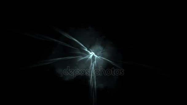 4k Thunder energy nebula universe space, storm cloud dazzle lightning explosion . — стоковое видео
