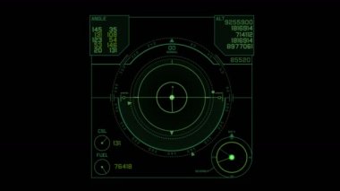 4 k Radar Gps sinyali teknoloji perde göstermek, bilim bilim-kurgu veri bilgisayar gezinti