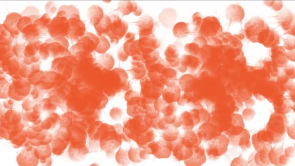 4 k 抽象細胞ウイルスの顕微鏡の背景、生物細菌胞子の卵. — ストック動画