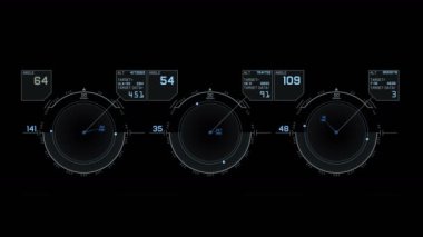 4 k Radar Gps sinyali teknoloji perde göstermek, bilim bilim-kurgu veri bilgisayar gezinti