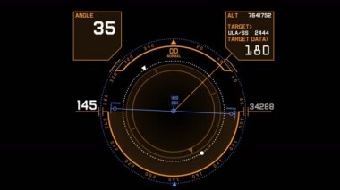 4 k Radar Gps sinyali teknoloji perde göstermek, bilim bilim-kurgu veri bilgisayar gezinti