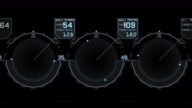 4 k Radar Gps sinyali teknoloji perde göstermek, bilim bilim-kurgu veri bilgisayar gezinti