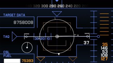 4 k Radar Gps sinyali teknoloji perde göstermek, bilim bilim-kurgu veri bilgisayar gezinti
