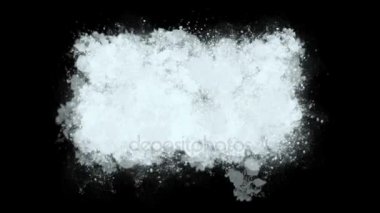4 k kartopu leke mürekkep kir, kar hailstone parçacıklar kirliliği havai fişek.