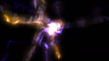 4 k partisi yangın ray lazer havai fişek alan, güç enerji parçacık sihirli arka plan