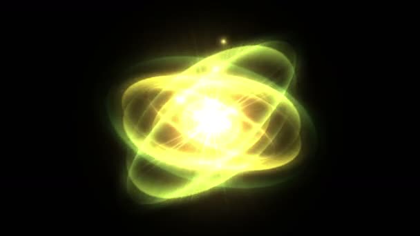 4k технологических научных энергетических лучей излучение рябь звездный взрыв, фейерверк частиц — стоковое видео