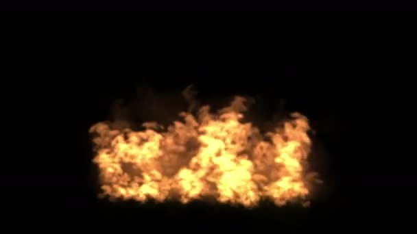 4 k požáru částice ohňostroj horký plamen pozadí. — Stock video