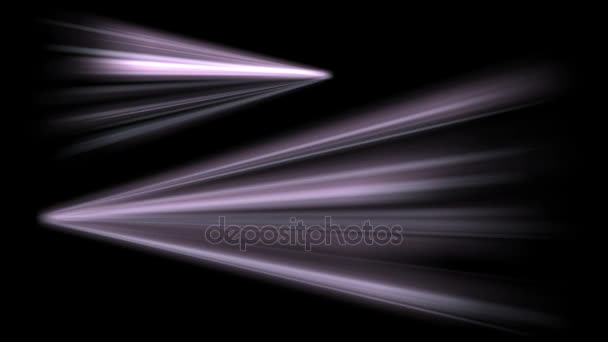 4k Ray spazio palcoscenico luce, illuminazione Aurora particella fuoco d'artificio linea di scansione sfondo — Video Stock