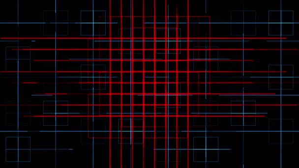 4 k abstracte tech elektriciteitsnet lijnen, virtuele computer elektrische schakeling achtergrond. — Stockvideo