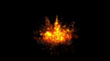 4k volkanik alev havai fişek yanık volkanlar magma patlama parçacıklar Yangın patlak