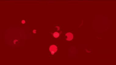 4k yarım ay daire Abstract, patlama parçacık havai fişek arka plan glitter.