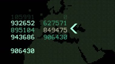 4 k küresel Gps veri earth harita askeri radar Gps navigasyon arayüzü tespit.