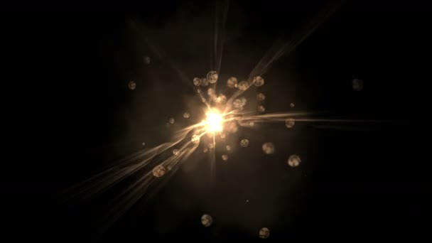 4k abstrakte Universum Reise Macht Strahlen Energie Weltraum Tunnelloch. — Stockvideo