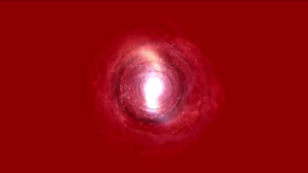 4k abstrakte Energie Vortex Universum Tunnel Feuerwerk Partikelloch Wirbelreise. — Stockvideo