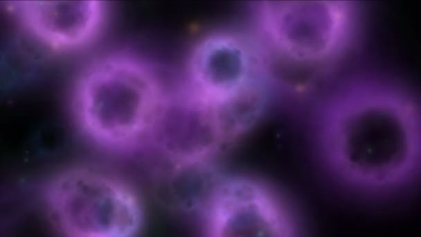 4 k soyut girdap duman billowing parçacıklar delik evren alanı şeklinde.. — Stok video