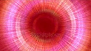 4 k soyut döndürme türbin tünel ışınları lazer çizgileri halo öğrenci uzayda.