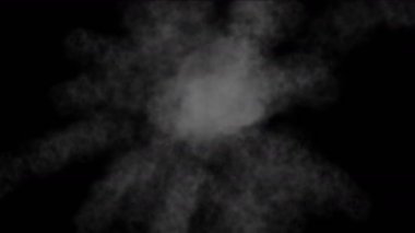 4 k havai fişek patlama duman duman parçacıklar arka plan.