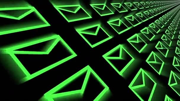 4k, fond de l'enveloppe E-mail, courrier volant, futur écran technique .