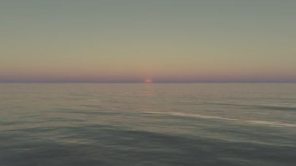 4k, zon opkomst Over Ocean, Sunrise-Time-lapse. — Stockvideo