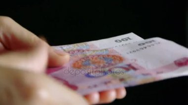 Para Rmb, iş sayma.