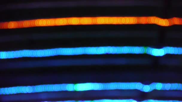Blinkende Neon-Muster Hintergrund. — Stockvideo