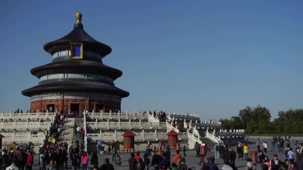 中国-Oct 09，2016:Temple Beijing.China 的皇家古建筑中的天堂. — 图库视频影像